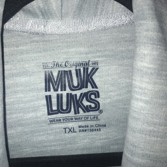 Muk Luks heathered‎ grey white open front long sleeve knit cardigan TXL Tall XL - Picture 3 of 10
